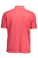 Elegante camisa de algodón rosa