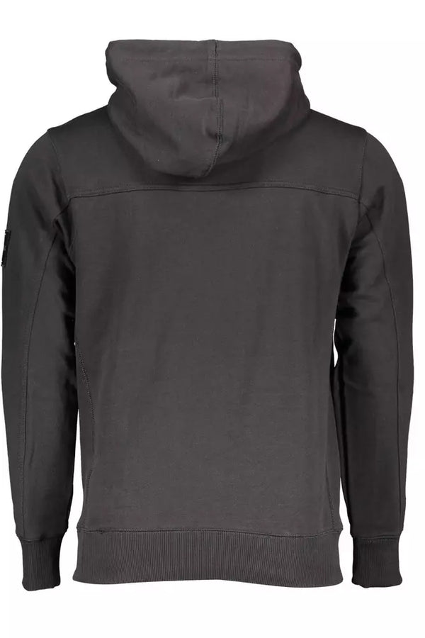 Sleek Cotton Hooded Sweatshirt with Logo