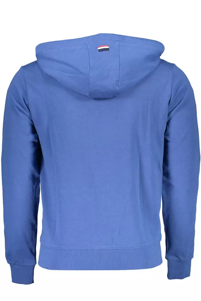 Sweat à capuche en coton bleu chic