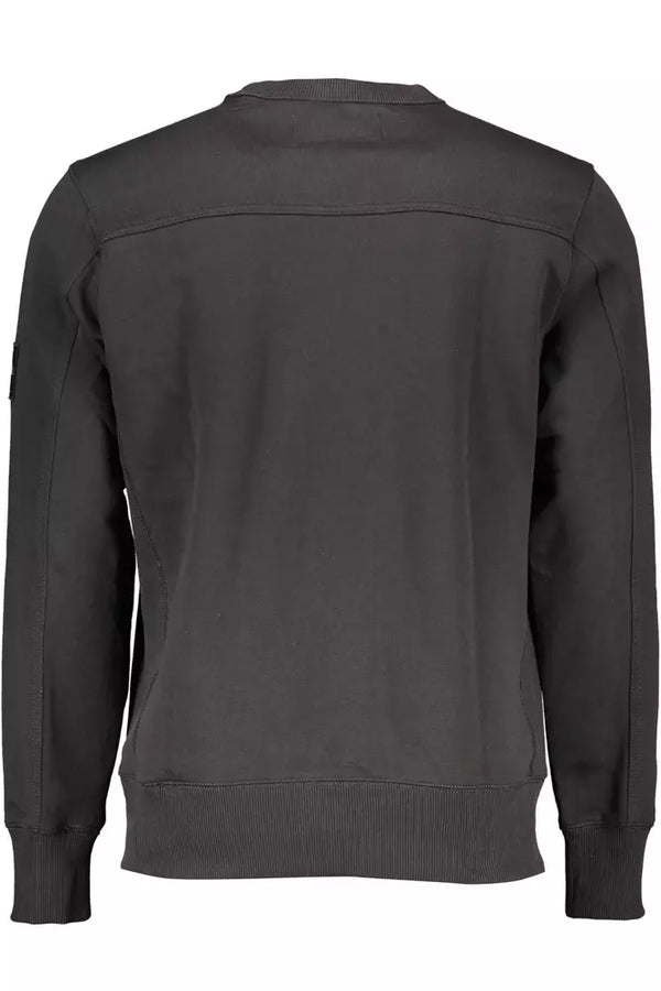 Sleek Cotton Crewneck Men's Sweater