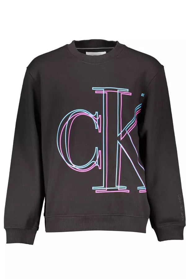 Sleek Cotton Sweatshirt with Logo Print