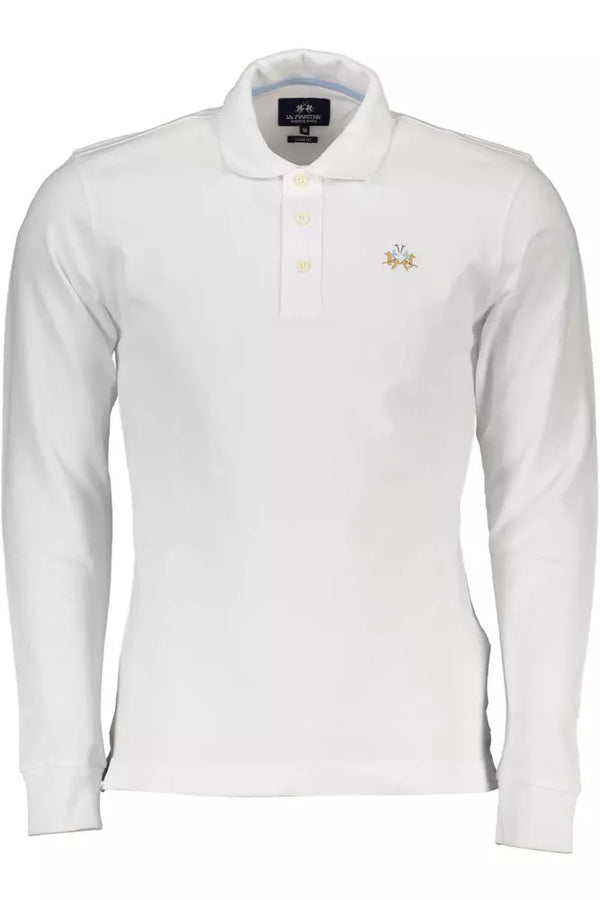 Elegant Slim Fit Long Ärmel-Polo-Hemd