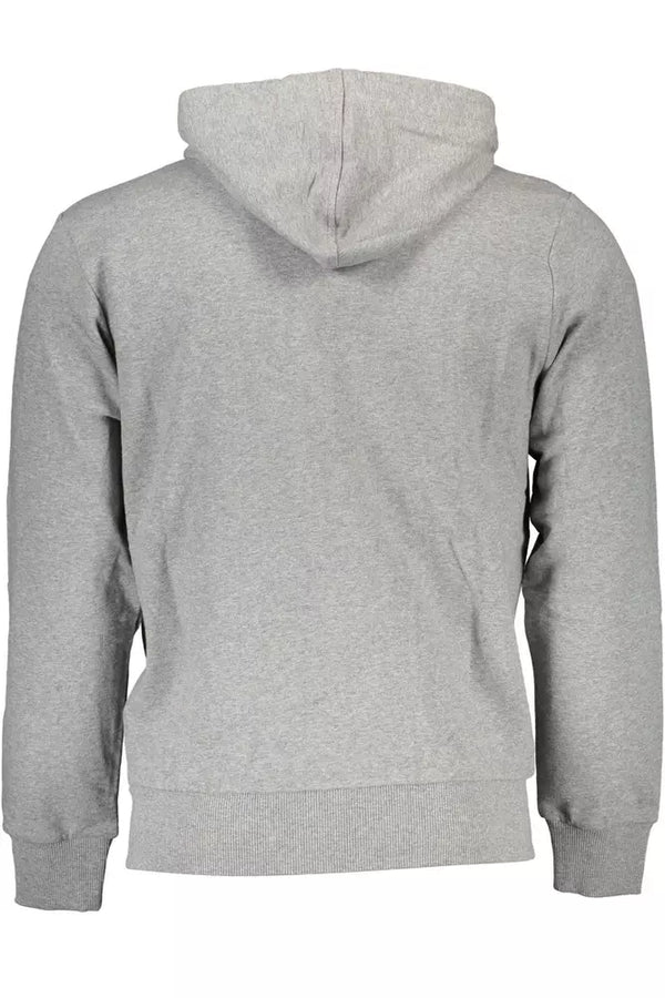 Sweat à capuche en coton gris élégant