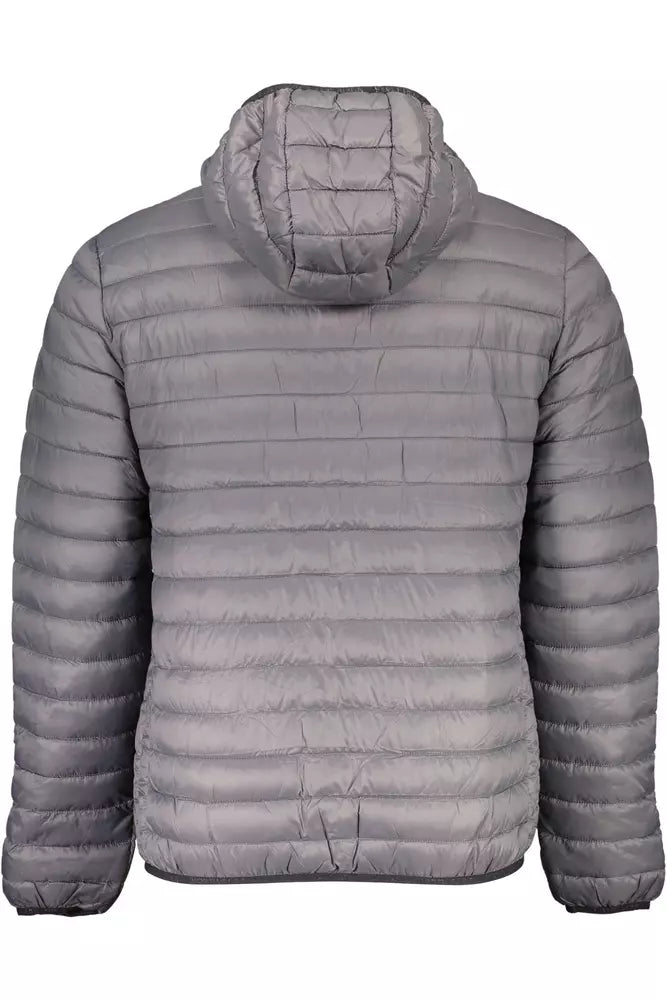 Veste polyamide à capuche élégante en gris