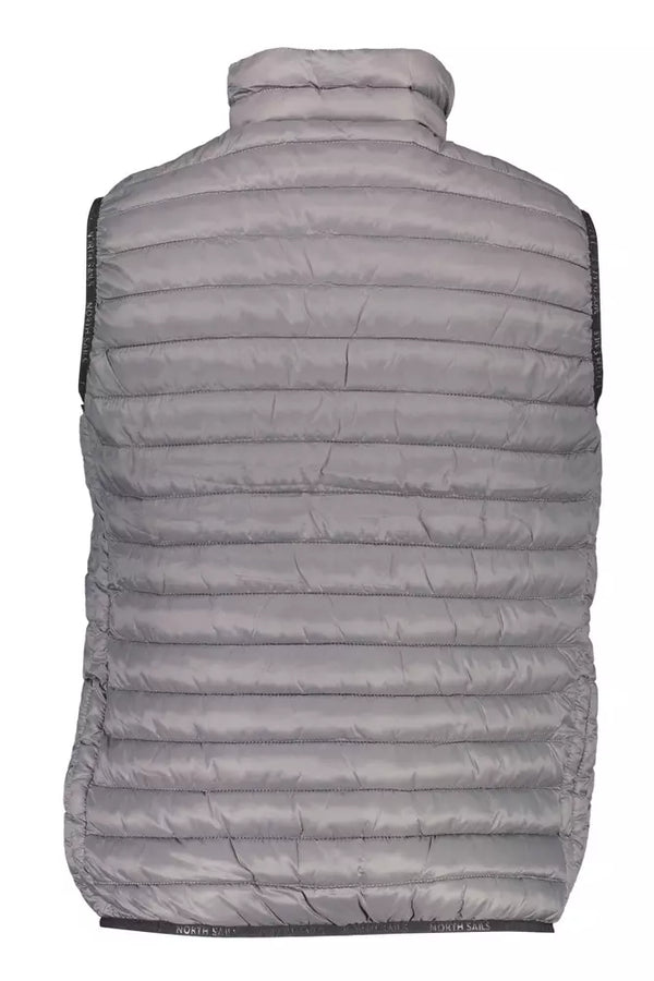 Gilet en polyamide gris sans manches élégant