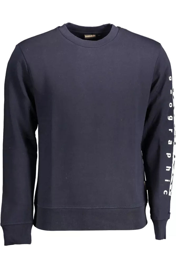 Sweat à cou rond bleu chic avec logo