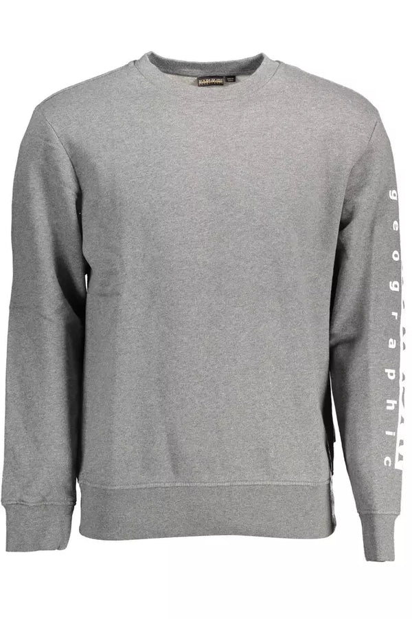 Maglione di miscela di cotone grigio chic