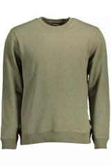 Sudadera bordada verde elegante