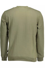 Chic Green Sticked Sweatshirt