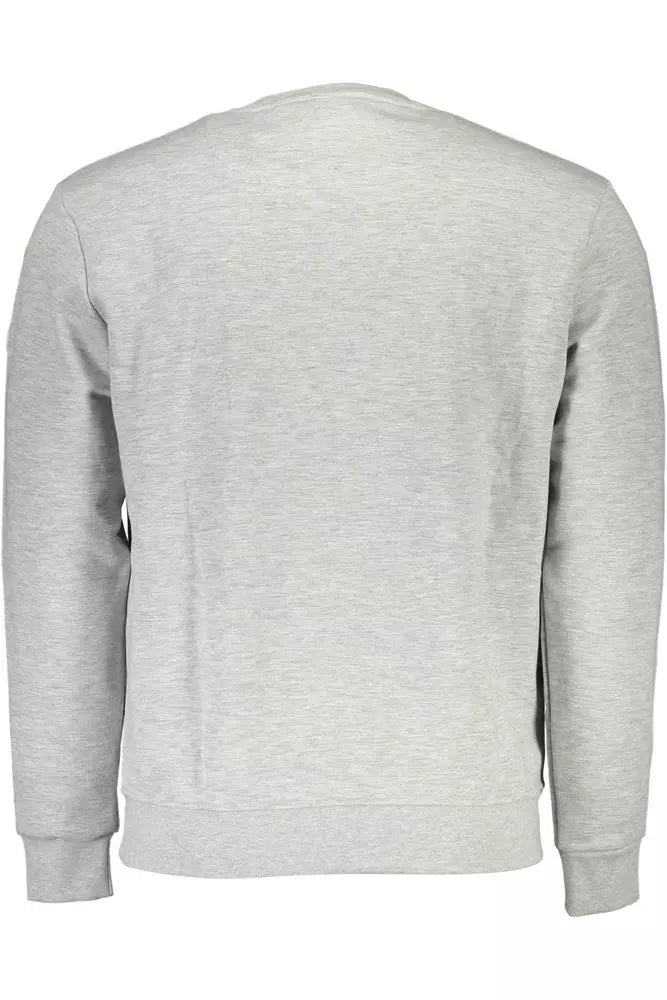 Sweat à nouage rond gris élégant sweat-shirt