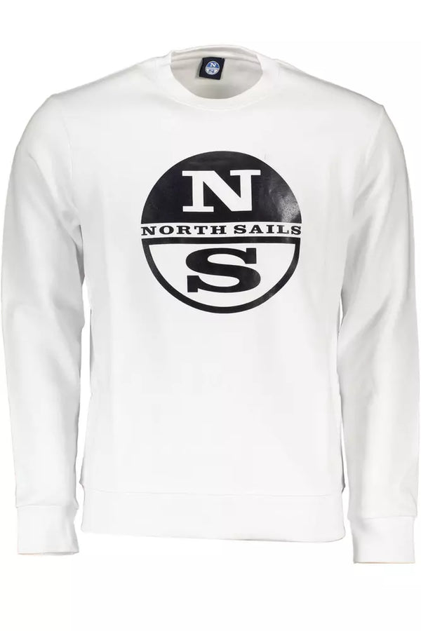 Sudadera blanca de manga larga blanca