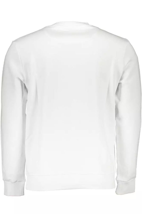 Sleek White Long-Sleeved Sweatshirt