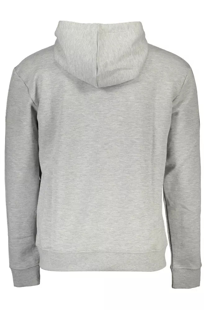 Sweat à capuche gris élégant avec de la poche centrale