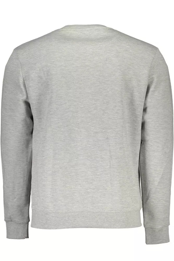 Chic Grey Longärmelte-Crewneck-Pullover