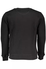 Sweat-shirt noir décontracté et décontracté avec imprimé