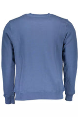 Sweat-shirt de logo imprimé bleu chic