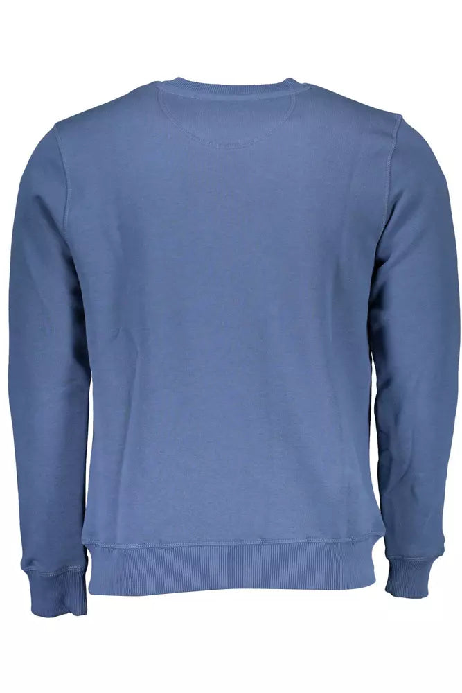 Sweat-shirt de logo imprimé bleu chic