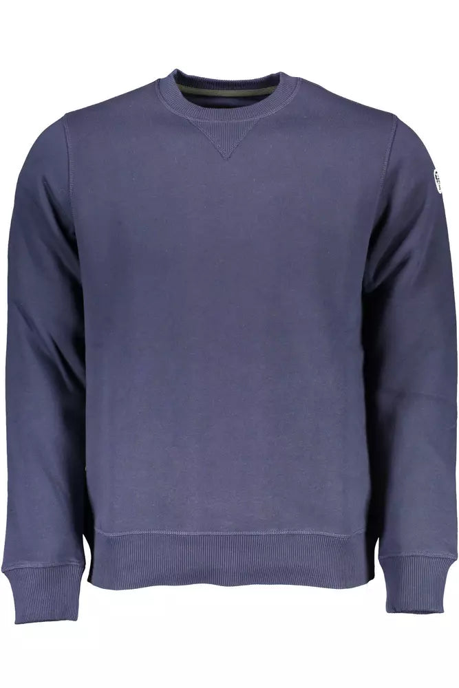 Chic Blue Crewneck Pullover mit Logo -Details