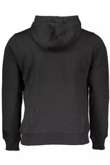 Klassisches schwarzes Kapuzen -Sweatshirt