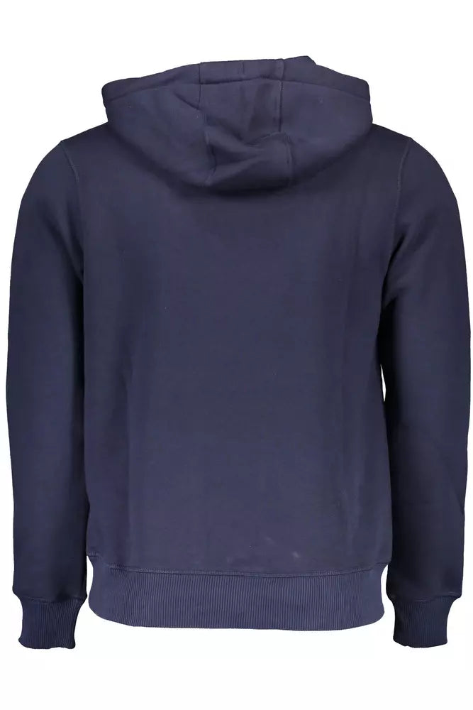 Segeln Sie die Wellen mit Kapuze -Sweatshirt in Blau