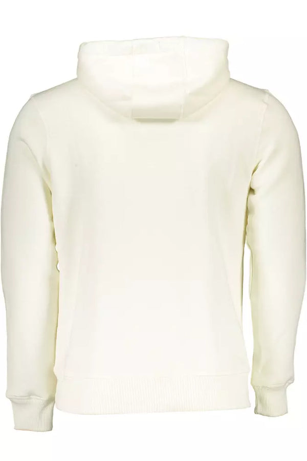 Chic White Kapuzen -Sweatshirt - Freizeitkomfort