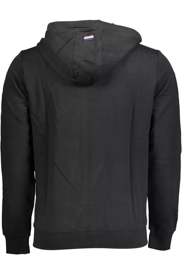 Black Cotton Men Sweater