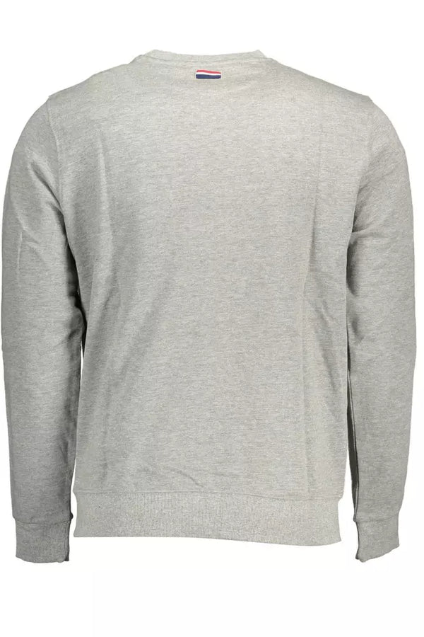 Pull d'équipage en coton gris classique