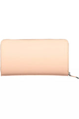 Chic Pink Polyethylene Wallet with RFID Blocking