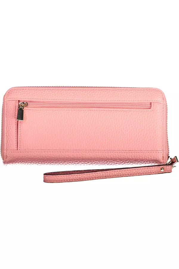 Chic Pink Wallet mit kontrastierenden Details