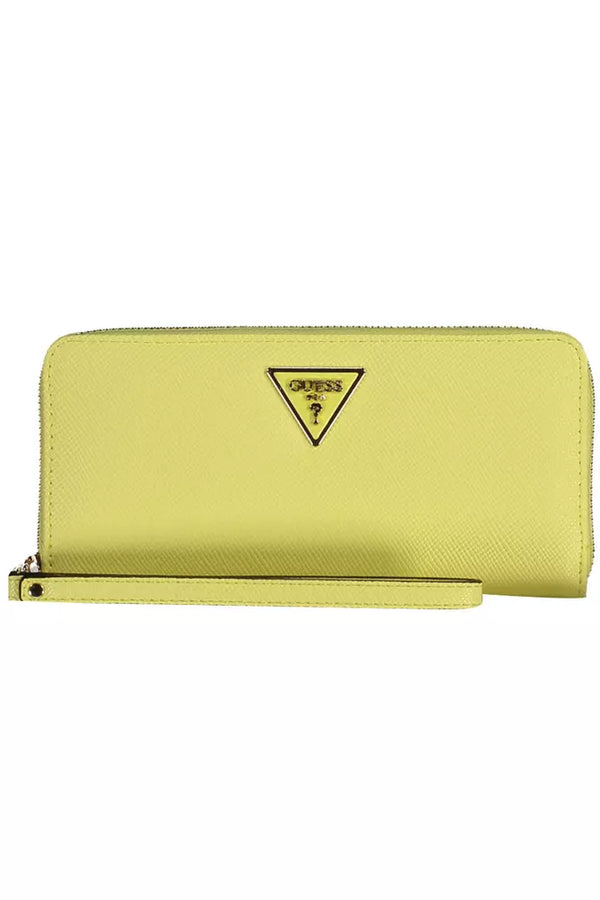 Portefeuille compact en polyéthylène jaune chic