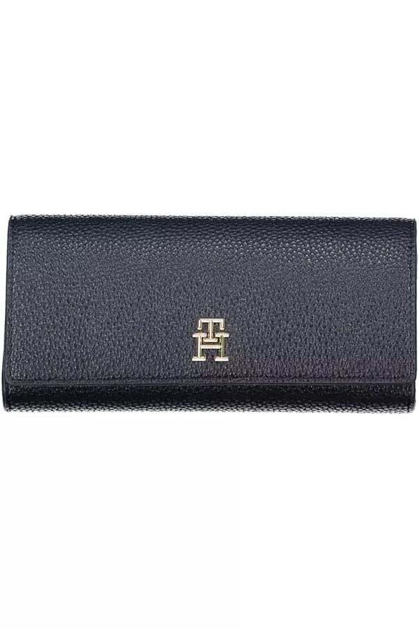 Elegant Blue Zip Wallet with Phone Compartment