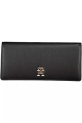 Elegant Black Zip Wallet with Secure Closure