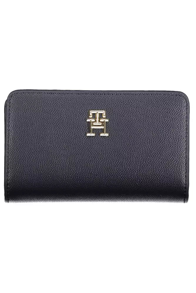 Elegant Blue Wallet with Multiple Compartments