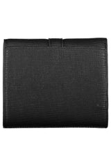 Elegant Black Polyethylene Trifold Wallet