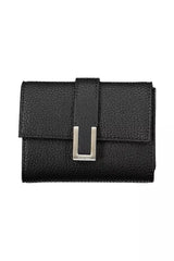 Elegant Contrasting Detail Snap Wallet