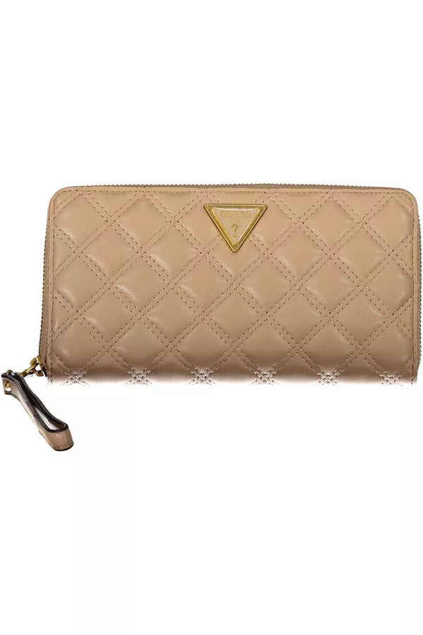 Chic Beige Multi-Compartment Wallet