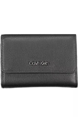 Elegant Black Polyethylene Wallet with RFID Lock