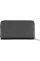 Elegant Black Polyethylene Wallet with RFID Lock