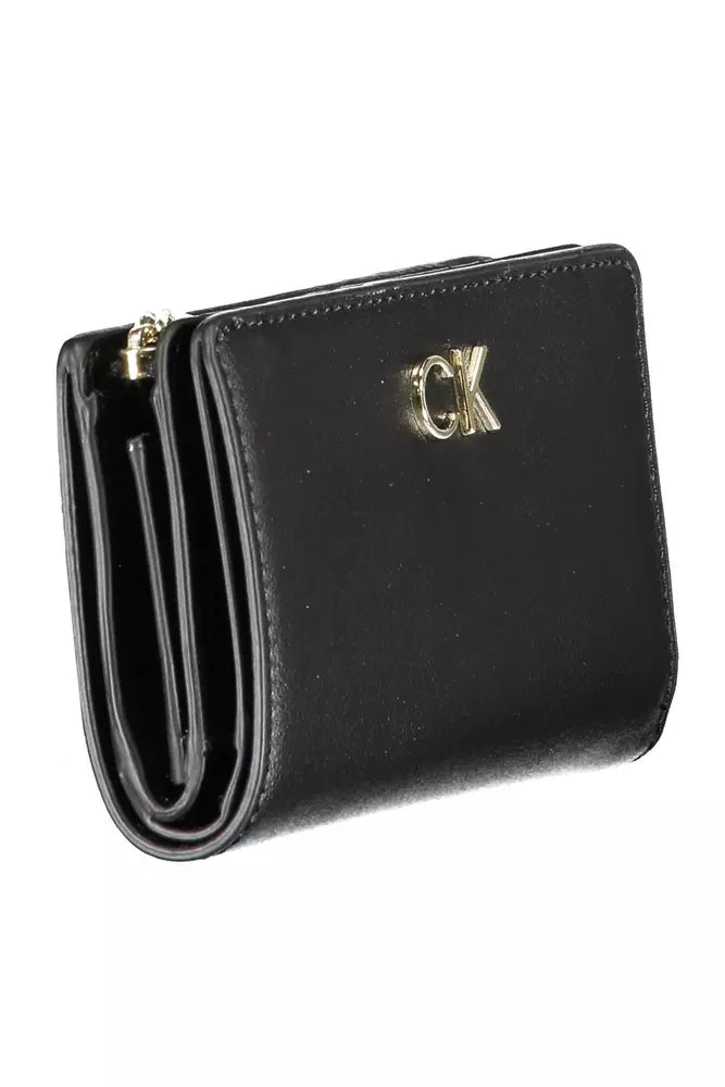 Elegant Black RFID Wallet with Multiple Compartments