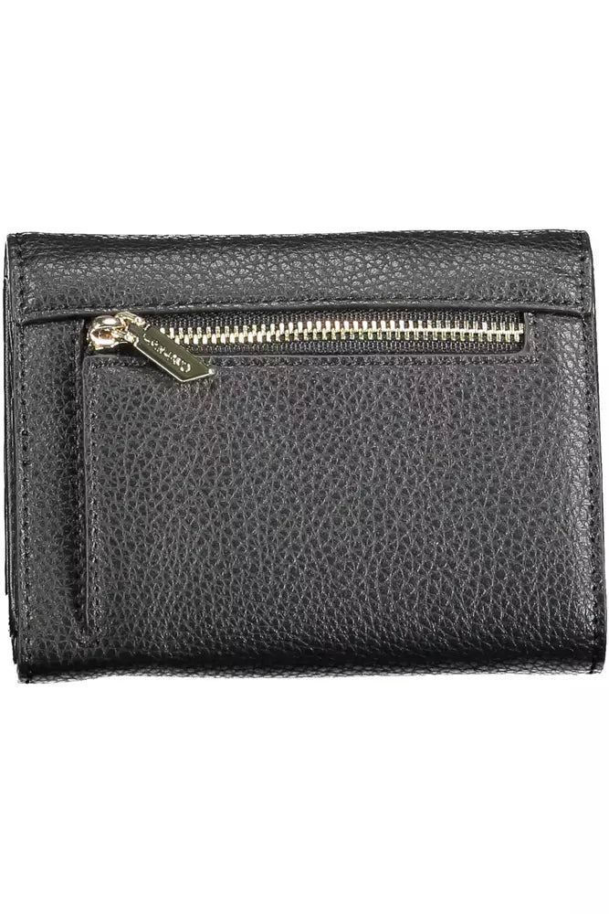 Sleek Black Polyethylene Wallet with RFID Lock