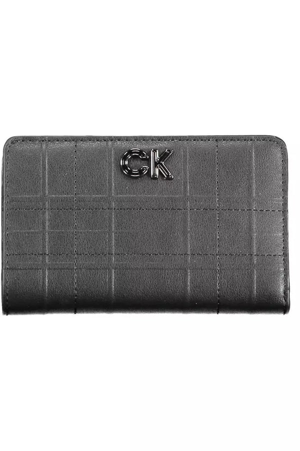 Chic Black Tri-Fold Wallet with RFID Lock