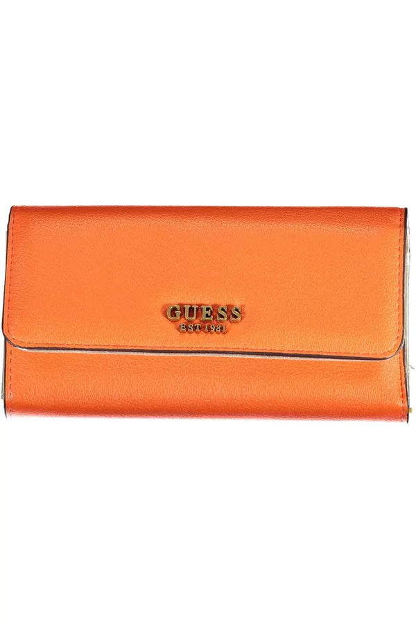 Chic Orange Brieftasche mit kontrastierenden Details