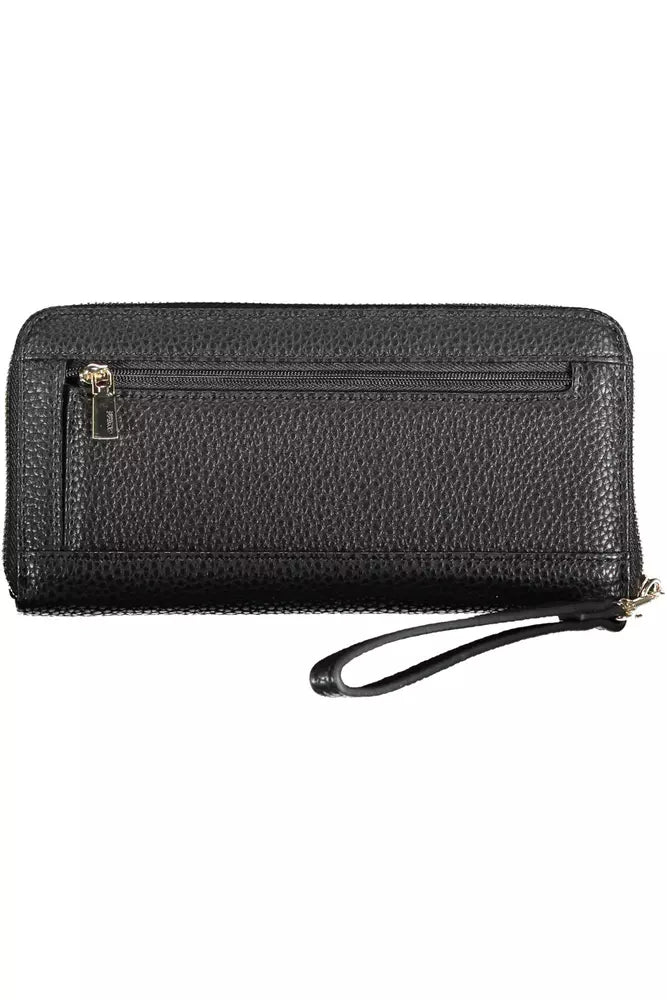 Sleek Black Multi-Compartment Wallet