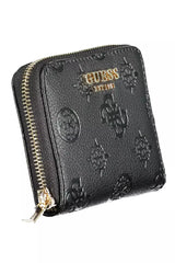 Elegant Black Wallet with Contrasting Details