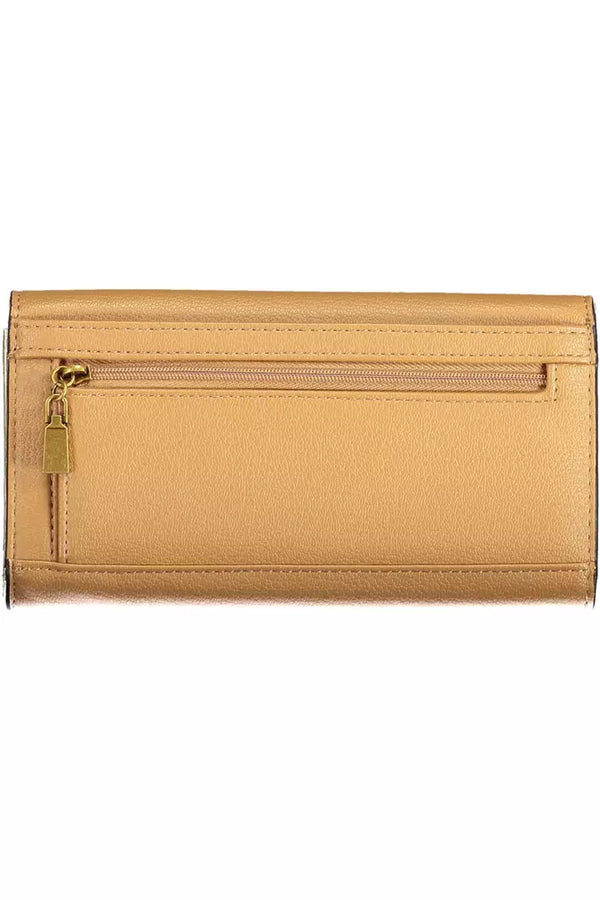 Portefeuille féminine en polyéthylène beige élégant