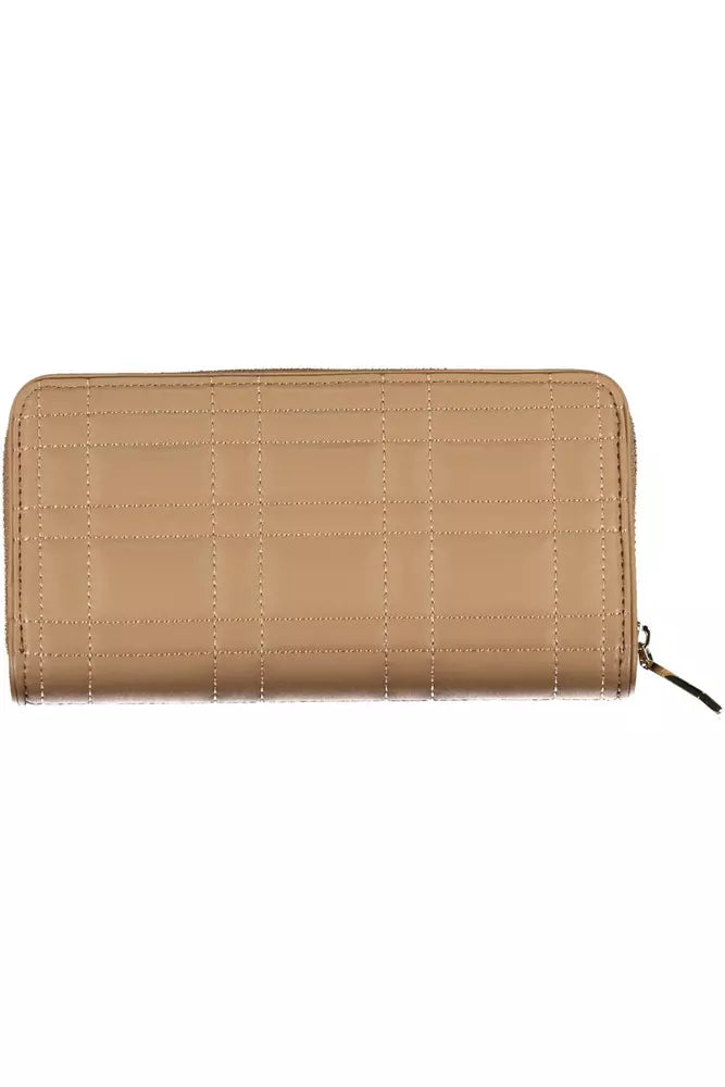 Beige Polyester Women Wallet