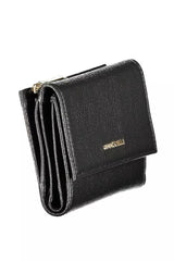 Chic Black Leder Brieftasche mit mehreren Fächern