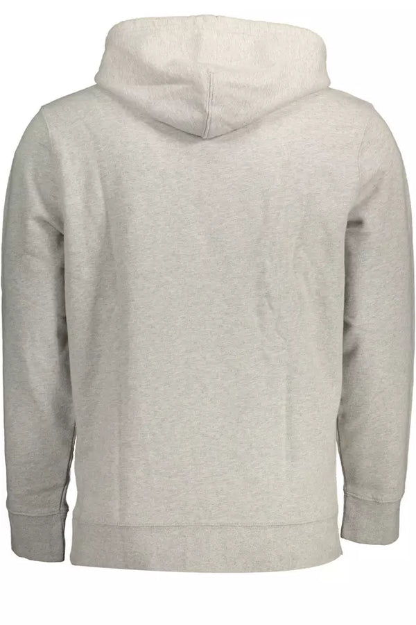 Essentielles graues Kapuzen -Sweatshirt für Männer