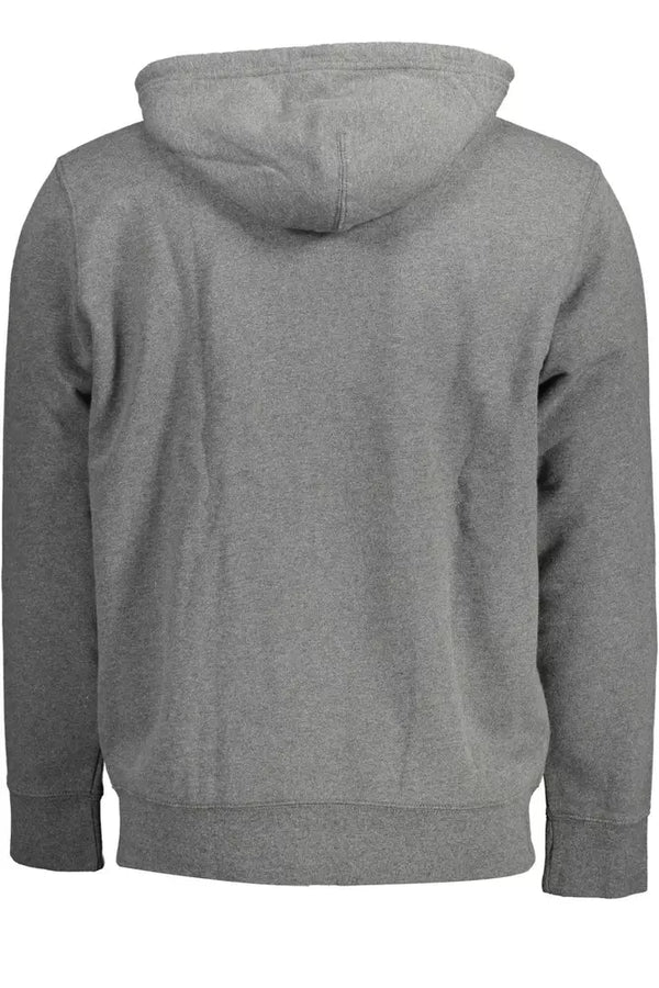 Hoodie zip gris classique avec logo