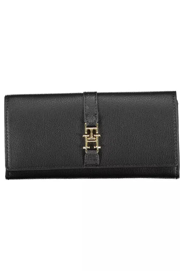 Elegant Black Contrast Detail Wallet